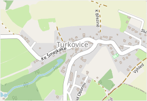 Na Staré návsi v obci Ondřejov - mapa ulice