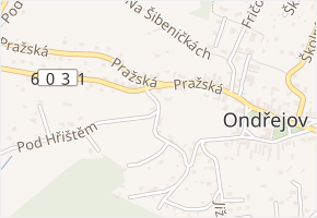Sportovní v obci Ondřejov - mapa ulice