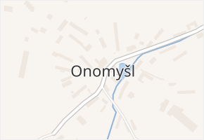 Onomyšl v obci Onomyšl - mapa části obce