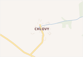 Chlovy v obci Onšov - mapa části obce