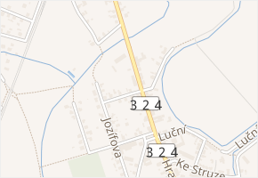 K rybníčkům v obci Opatovice nad Labem - mapa ulice