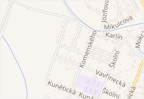Ke trati v obci Opatovice nad Labem - mapa ulice