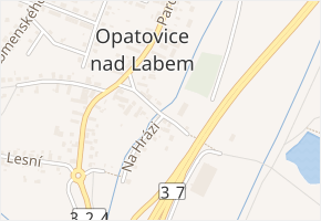 Václavská v obci Opatovice nad Labem - mapa ulice
