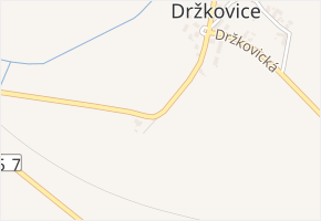 Držkovická v obci Opava - mapa ulice