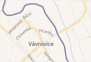 Hraniční v obci Opava - mapa ulice