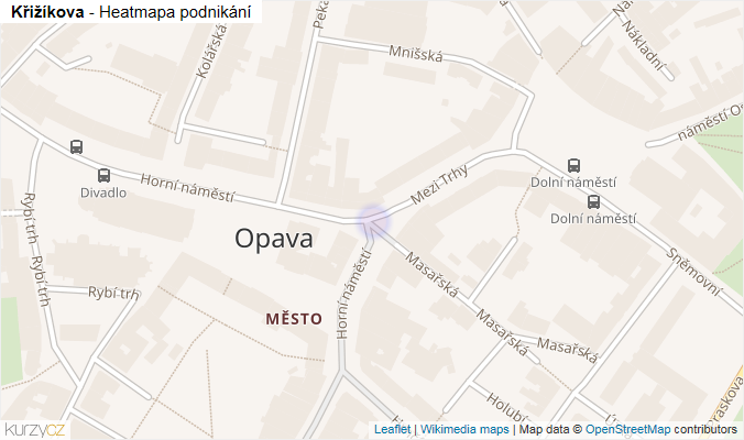 Mapa Křižíkova - Firmy v ulici.