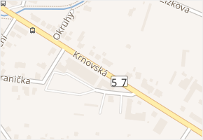 Krnovská v obci Opava - mapa ulice