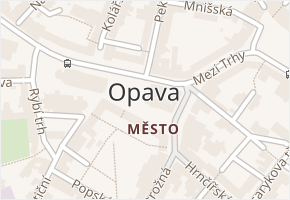 Mostní v obci Opava - mapa ulice
