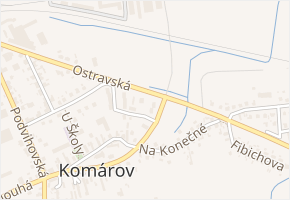 Na Spojce v obci Opava - mapa ulice