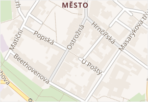 Ostrožná v obci Opava - mapa ulice