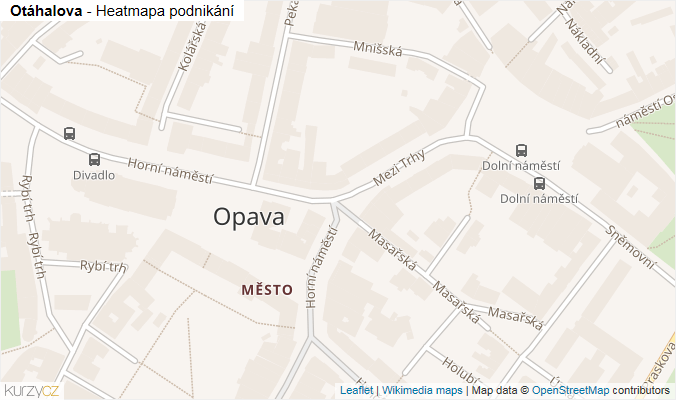 Mapa Otáhalova - Firmy v ulici.