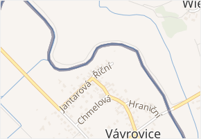 Říční v obci Opava - mapa ulice