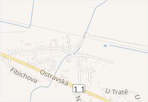 U Splavu v obci Opava - mapa ulice
