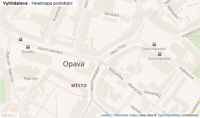 Mapa Vyhlídalova - Firmy v ulici.