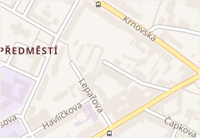 Žižkova v obci Opava - mapa ulice