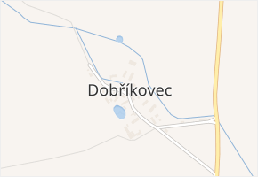Dobříkovec v obci Opočno - mapa části obce