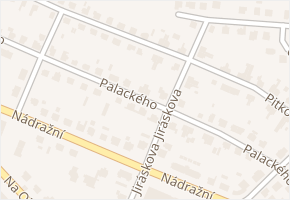 Palackého v obci Opočno - mapa ulice