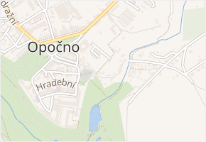 Podkostelí v obci Opočno - mapa ulice