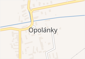 Opolánky v obci Opolany - mapa části obce
