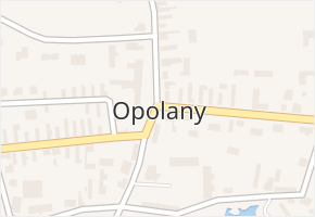 Opolany v obci Opolany - mapa části obce