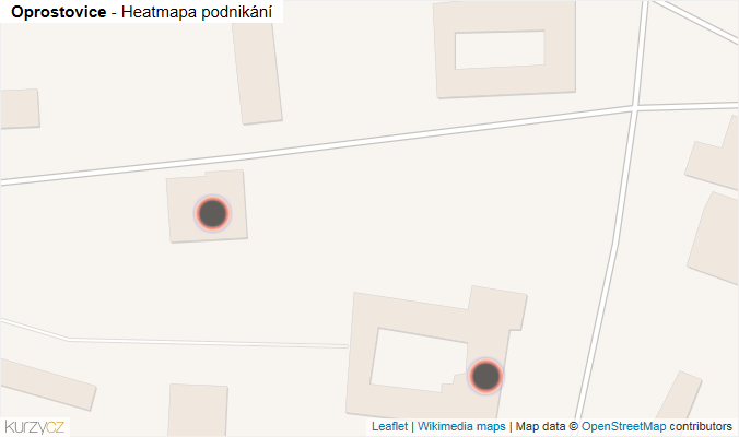 Mapa Oprostovice - Firmy v obci.