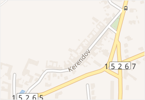 Kerendov v obci Ořechov - mapa ulice