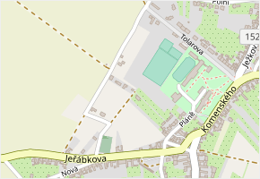 Na Skalkách v obci Ořechov - mapa ulice