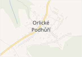 Říčky v obci Orlické Podhůří - mapa části obce