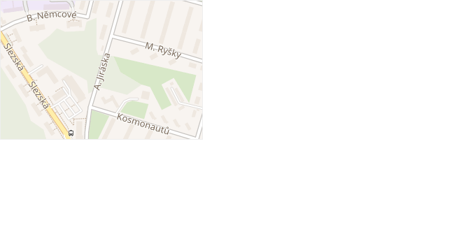 A. Jiráska v obci Orlová - mapa ulice
