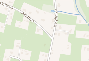 Akátová v obci Orlová - mapa ulice