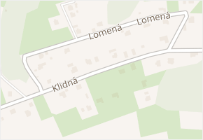 Klidná v obci Orlová - mapa ulice