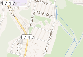 Kosmonautů v obci Orlová - mapa ulice