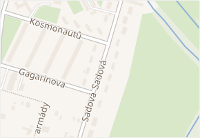 Sadová v obci Orlová - mapa ulice