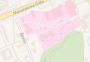 Školní v obci Orlová - mapa ulice