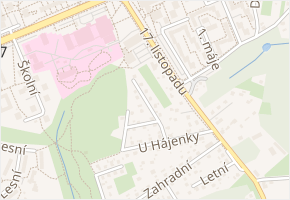 Sousedská v obci Orlová - mapa ulice