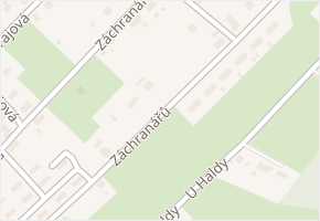 Záchranářů v obci Orlová - mapa ulice