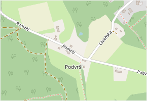 Podvrší v obci Osečná - mapa ulice