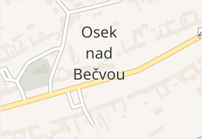 Osek nad Bečvou v obci Osek nad Bečvou - mapa části obce