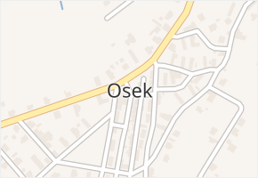 Osek v obci Osek - mapa části obce