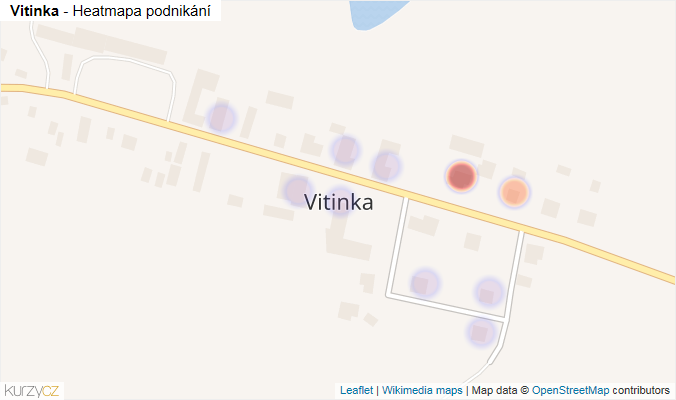 Mapa Vitinka - Firmy v části obce.