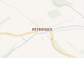 Petrovice v obci Osek - mapa části obce