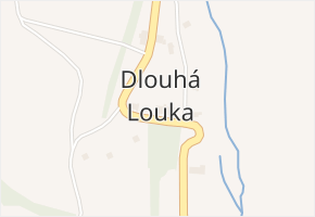 Dlouhá Louka v obci Osek - mapa části obce