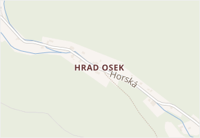 Horská v obci Osek - mapa ulice