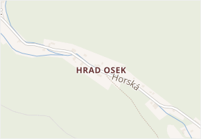 Hrad Osek v obci Osek - mapa části obce