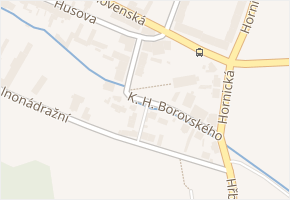 K. H. Borovského v obci Osek - mapa ulice