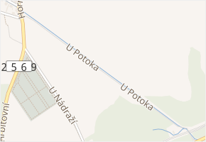 U Potoka v obci Osek - mapa ulice