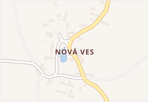 Nová Ves v obci Oselce - mapa části obce