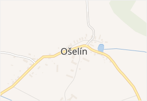 Ošelín v obci Ošelín - mapa části obce