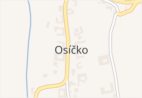 Osíčko v obci Osíčko - mapa části obce