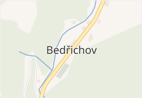 Bedřichov v obci Oskava - mapa části obce